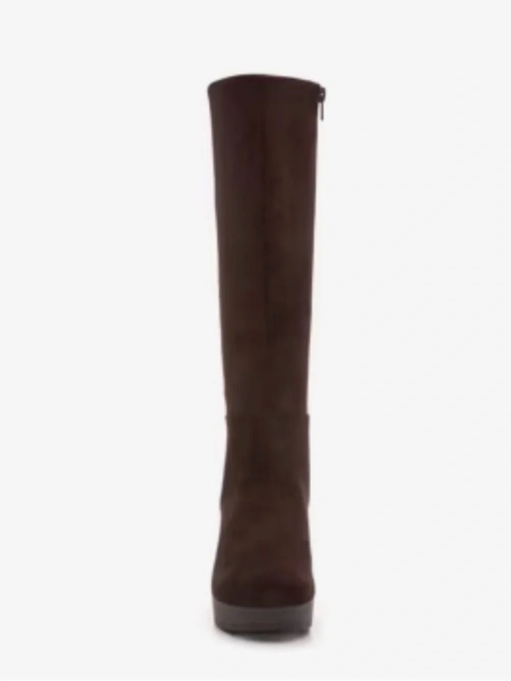 b.o.c. Born Concept Brown Faux Suede Knee High Wedge Boots Women’s Size 7M